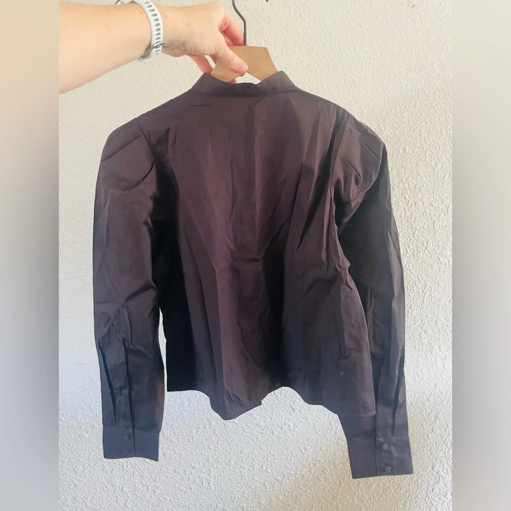 Madewell Puff Sleeve Button Up Blouse